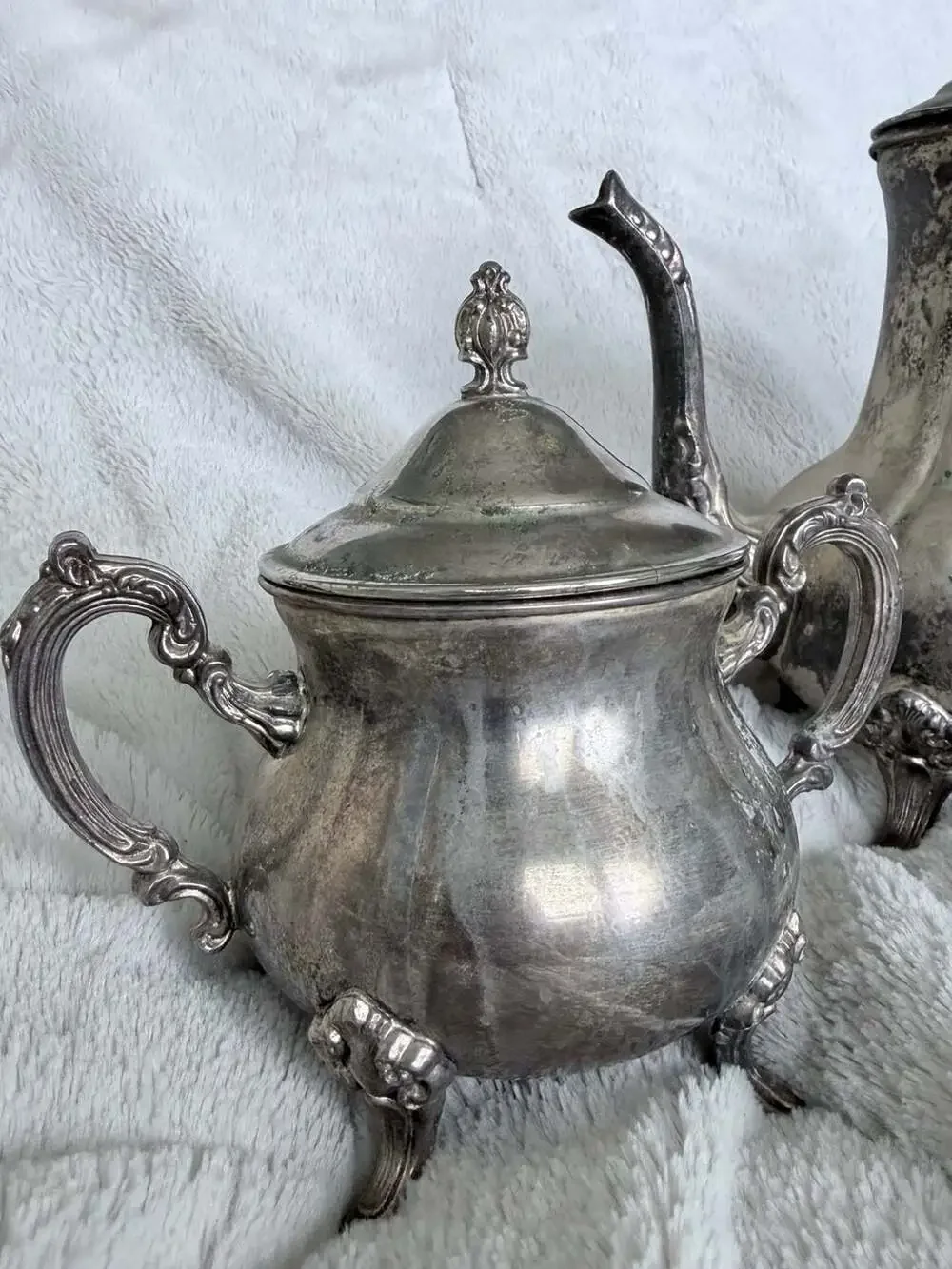 International Silver Company Vintage Silver Plated 3-Piece Tea and Coffee Servic